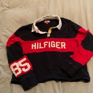 Tommy Hilfiger Cropped rugby shirt